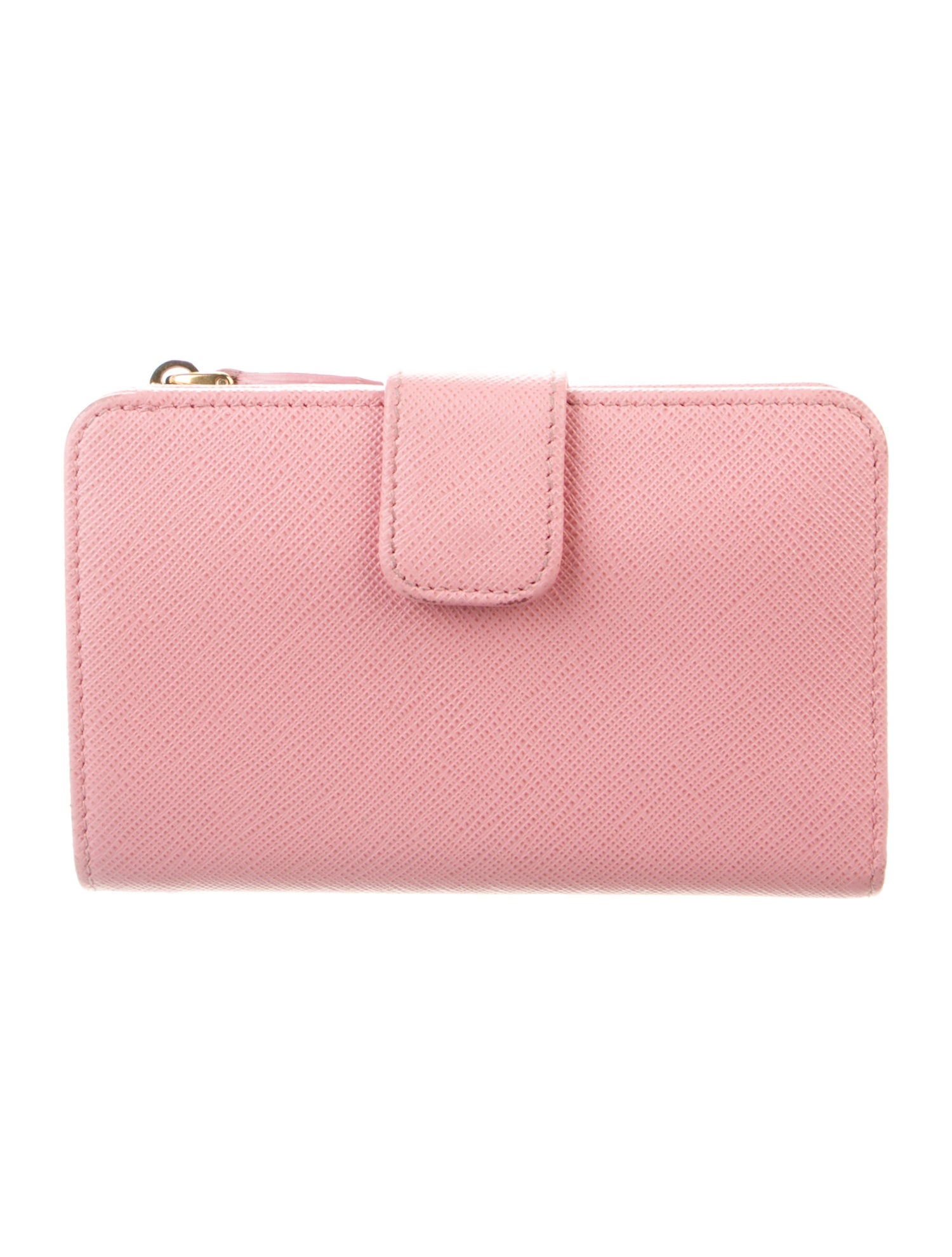Prada Saffiano Metal Leather Compact Wallet